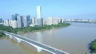 惠州大桥CBD航拍素材视频的预览图